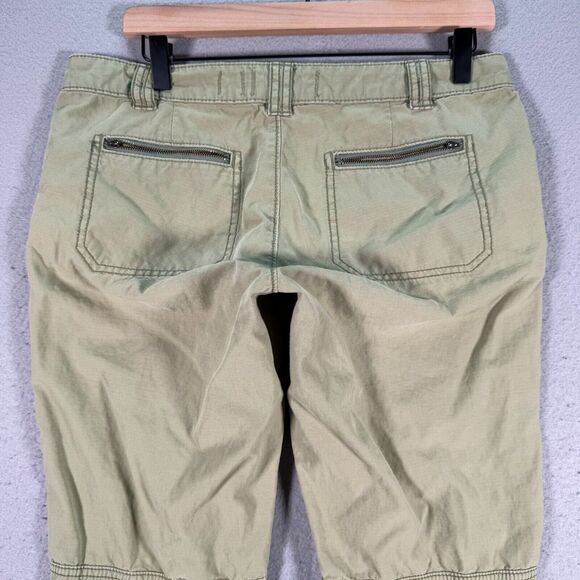 Anthropologie Hei Hei Cargo Pants Womens‎ 28 Yellow Green Slim Straight Set Of 2 - Picture 12 of 16